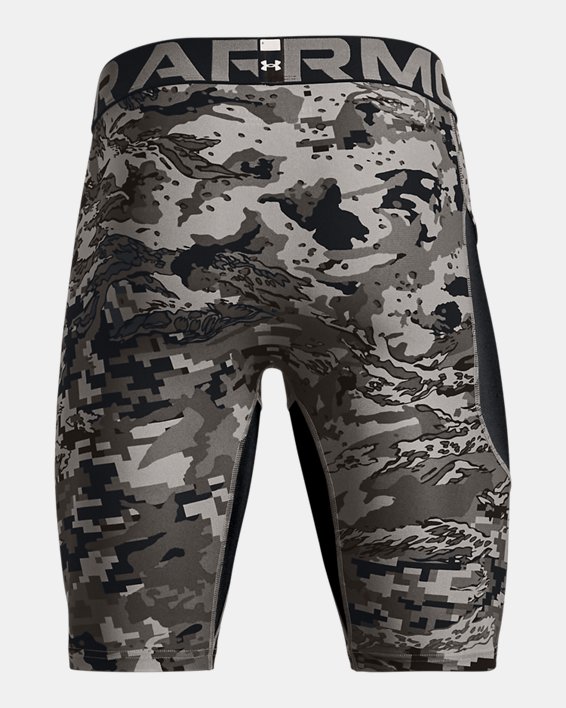 Men's HeatGear® Camo Long Shorts, Gray, pdpMainDesktop image number 6